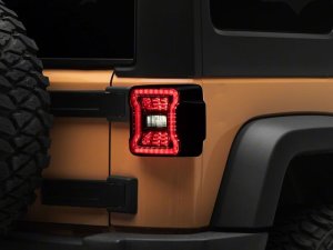 Jeep Wrangler JK LED Taillights - Raxiom - Axial Series JL Style - Smoked - `07-`18