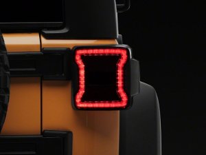 Jeep Wrangler JK LED Taillights - Raxiom - Axial Series JL Style - Smoked - `07-`18