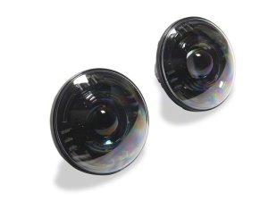 Jeep Wrangler JK LED Headlights - Raxiom - Axial Series Quatro - Black - `07-`18