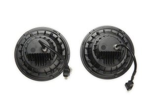 Jeep Wrangler JK LED Headlights - Raxiom - Axial Series Quatro - Black - `07-`18