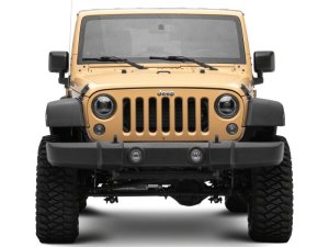 Jeep Gladiator LED Headlights - Raxiom - HiOutput LED with Angel Eye DRL - Black-Clear - `20-`26