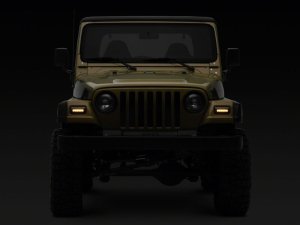 Jeep Wrangler LED Sequential Cornering Lights - Raxiom - Axial Series - Smoked - `97-`06