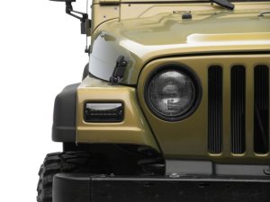 Jeep Wrangler LED Sequential Cornering Lights - Raxiom - Axial Series - Smoked - `97-`06