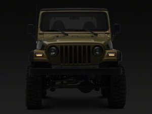 Jeep Wrangler Side Markers - Raxiom - LED Sequential Cornering - Clear - `97-`06