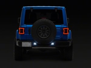 Jeep Wrangler JL Reflector Lamps - Rear - Raxiom - LED - Clear - `18-`26