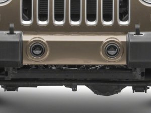 Jeep Wrangler Fog Lights - Raxiom - V2 LED Switchback with Amber Turn Signal and Halo Rings - `07-`18