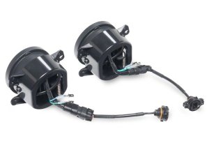 Jeep Wrangler Fog Lights - Raxiom - V2 LED Switchback with Amber Turn Signal and Halo Rings - `07-`18