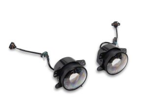 Jeep Wrangler JK Fog Lights - Raxiom - V2 LED Switchback with Amber Turn Signal and Halo Rings - `07-`18