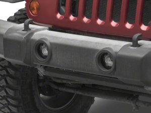 Jeep Wrangler JK Fog Lights - Raxiom - V2 LED Switchback with Amber Turn Signal and Halo Rings - `07-`18