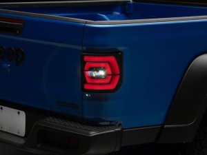 Jeep Gladiator LED Taillights - Raxiom - Low Profile - Black Housing- Smoked Lens - `20-`26