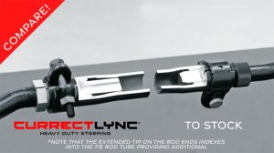 Jeep Wrangler Unlimited Steering System Kit - RockJock - Currectlync w/ Flipped Drag Link - Gloss Black - `07-`18