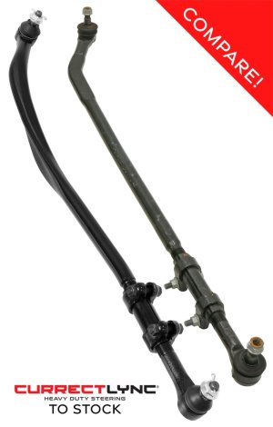 Jeep Gladiator Steering Knuckle - RockJock - Currectlync Drag Link - Black - `20-`27