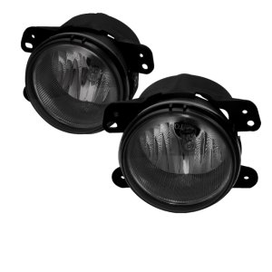 Jeep Wrangler Fog Lights - SPYDER - OEM Fog Lights W/Switch - Smoke - `07-`09 Jeep Wrangler Fog Lights - SPYDER - OEM Fog Lights W/Switch - Smoke - `07-`09