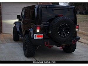 Jeep Wrangler LED Tail Lights - SPYDER - Smoke - `07-`15