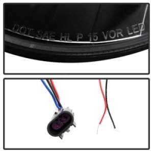 Jeep Wrangler Headlights - SPYDER - Crystal - Black Clear - `07-`15