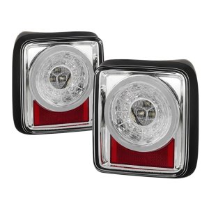 Jeep Wrangler LED Tail Lights - SPYDER - Sequential Turn Signal - Chrome - `19-`20 Jeep Wrangler LED Tail Lights - SPYDER - Sequential Turn Signal - Chrome - `19-`20