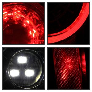 Jeep Wrangler LED Tail Lights - SPYDER - Sequential Turn Signal - Black Smoke - `19-`20
