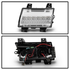 Jeep Wrangler Front Bumper Lights - SPYDER - Full LED Sequential Signal - Chrome - `18-`19