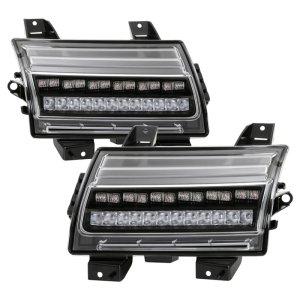 Jeep Wrangler Front Bumper Lights - SPYDER - Sequential Signal - Black - `18-`19 Jeep Wrangler Front Bumper Lights - SPYDER - Sequential Signal - Black - `18-`19
