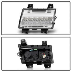 Jeep Wrangler Front Bumper Lights - SPYDER - Full LED - Chrome - `18-`19