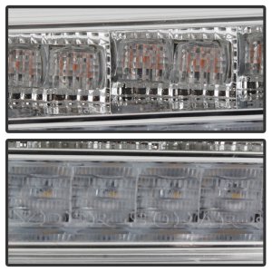 Jeep Wrangler Front Bumper Lights - SPYDER - Full LED - Chrome - `18-`19