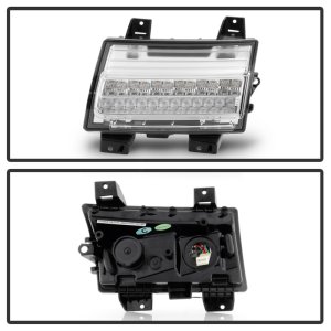Jeep Wrangler Front Bumper Lights - SPYDER - Full LED - Chrome - `18-`19