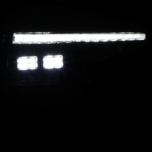 Jeep Grand Cherokee Headlights - SPYDER - High-Power LED, APEX Series, Projector, Factory HID - Black - `14-`21