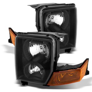 Jeep Commander Headlights - SPYDER - xTune Crystal - Black - `06-`10