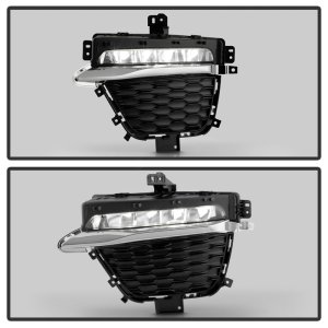 Jeep Grand Cherokee Fog Lights - SPYDER - OEM LED w/ Switch - Clear - `22-`24