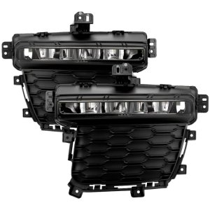 Jeep Grand Cherokee Fog Lights - SPYDER - OEM LED w/Switch - Clear - `22-`24