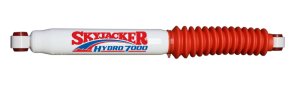 Jeep Wrangler Steering Damper - Skyjacker - White with Red Boot - `04-`06