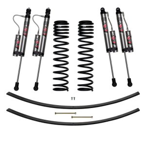Jeep Cherokee XJ Suspension Lift Kit - Skyjacker - 3in LT/DRATE with ADX 2.0 Remote Reservoir Monotube Shocks - `84-`01