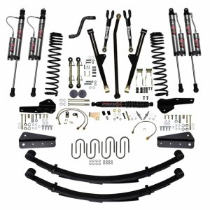 Jeep Cherokee Suspension Lift Kit - Skyjacker - 4.5in RR2 LT ADX with ADX 2.0 Remote Reservoir Monotube Shocks - `84-`01