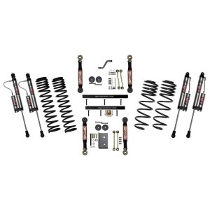 Jeep Wrangler TJ Suspension Lift Kit - Skyjacker - 4In PKG with ADX 2.0 Remote Reservoir Shocks - `03-`06