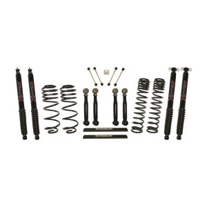 Jeep TJ Suspension Lift Kit - Skyjacker - Long Travel Kit w/ Adjustable Front/Rear Lower Flex Links/Black Max Shocks - `03-`06