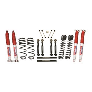 Jeep TJ Suspension Lift Kit - Skyjacker - 4in D-Rate Long Travel Kit w/ Adj. FR/RR Lower Flex Links/Nitro 8000 Shocks - `03-`06