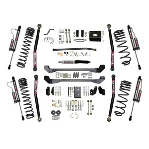 Jeep Wrangler TJ Suspension Lift Kit - Skyjacker - 4 Inch Lift, ADX 2.0 Remote Reservoir Shocks - `97-`06