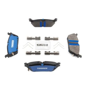 Jeep Grand Wagoneer Brake Pads - Rear - Timbren - BES OnyxBite™ Severe Duty Semi-Metallic - `22-`25