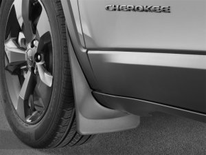 Jeep Cherokee Mud Flaps - WeatherTech - No-Drill DigitalFit - Black - `14-`27