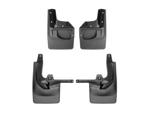 Jeep Wrangler Mud Flaps - WeatherTech - No Drill DigitalFit - Black - `18-`27