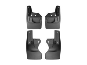 Jeep Gladiator Mud Flaps - WeatherTech - No-Drill DigitalFit - Black - `20-`27 Jeep Gladiator Mud Flaps - WeatherTech - No-Drill DigitalFit - Black - `20-`27