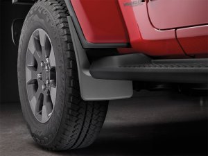 Jeep Wrangler Mud Flaps - WeatherTech - No-Drill DigitalFit - Black - `18-`27
