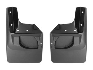 Jeep Wrangler Mud Flaps - WeatherTech - No-Drill DigitalFit - Black - `18-`27