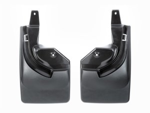 Jeep Wrangler JL Mud Flaps - Rear - WeatherTech - No-Drill DigitalFit - Black - `18-`27