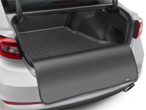 Jeep Wrangler Unlimited Cargo Liner - WeatherTech - w/ Bumper Protector - Black - `04-`06 Jeep Wrangler Unlimited Cargo Liner - WeatherTech - w/ Bumper Protector - Black - `04-`06