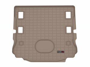 Jeep Wrangler Cargo Liner - Behind 1st Row Seating - WeatherTech - Works w/Alpine Premium 9-Speakers - Tan - `15-`27