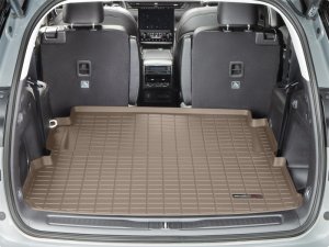 Jeep Grand Cherokee L Cargo Liner - Behind 2nd Row Seating - WeatherTech - Textured Finish - Tan - `21-`27