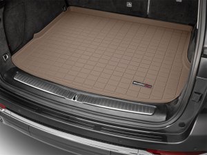 Jeep Grand Cherokee Cargo Liner - Behind 2nd Row Seating - WeatherTech - Raised Lip - Tan - `22-`27
