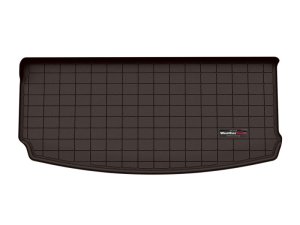 Jeep Grand Cherokee L Cargo Liner - Behind 3rd Row Seating - WeatherTech - Textured Finish with Raised Lip - Cocoa - `21-`27 Jeep Grand Cherokee L Cargo Liner - Behind 3rd Row Seating - WeatherTech - Textured Finish with Raised Lip - Cocoa - `21-`27