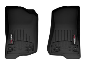 Jeep Wrangler Unlimited FloorLiner - Front - WeatherTech - DigitalFit - Black - `18-`27